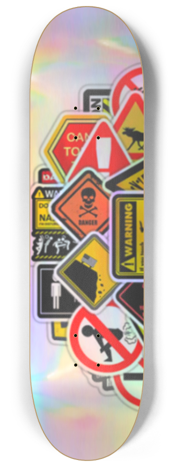 Signs Night Glow - 3 Deck Series #1 8-1/4 Skateboard Deck