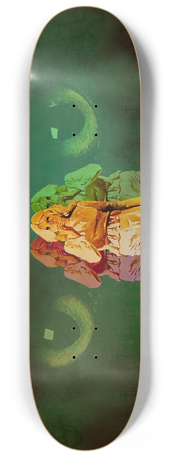 The Witch 8-1/4 Skateboard Deck by DigOutTheSky Skateboards