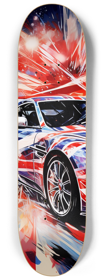 3 Deck Aston Martin  Series #1 8-1/4 Skateboard Deck