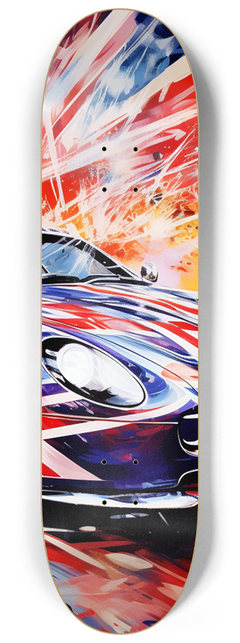 3 Deck Aston Martin  Series #2 8-1/4 Skateboard Deck