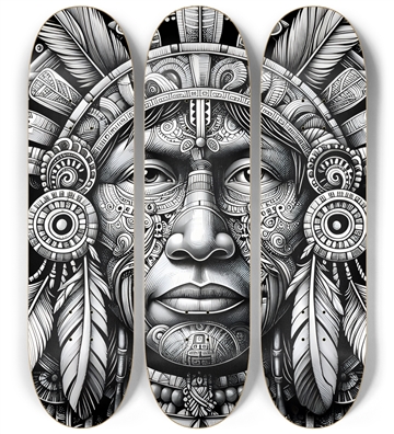 Maya Ancestor 3 decks Wall Series