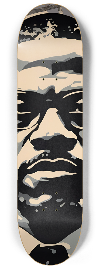 Malcom X 3 decks Wall Series #2 8-1/4 Skateboard Deck