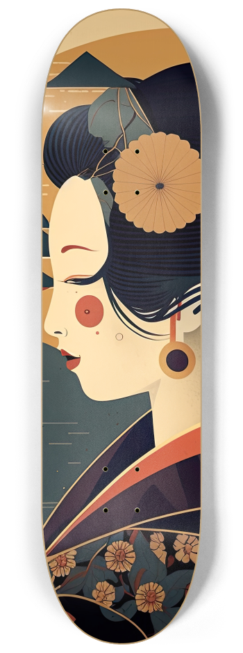 Japanese Wall Art Two Deck Series Geisha Wall A #1