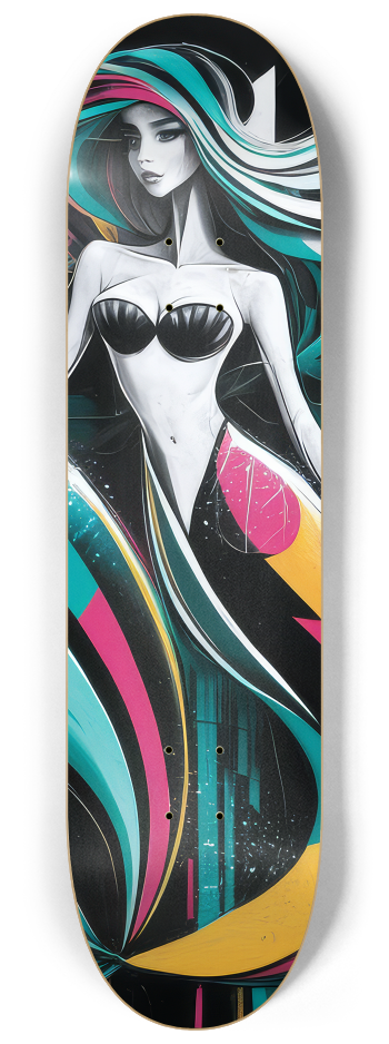 2 Skateboard Series Art - Mod Mermaids #2