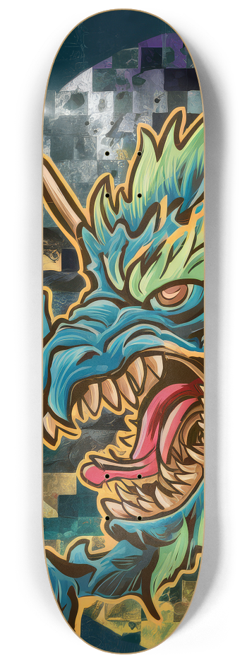 2 Skateboard Series Art - Dragons Roar #1