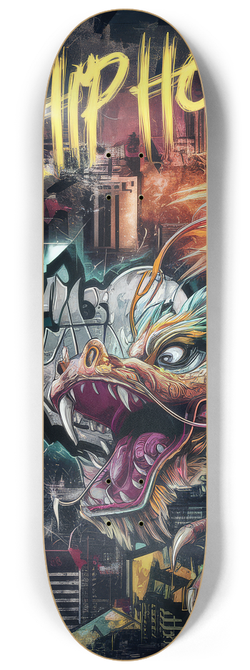 3 Skateboard Series Art - Hip Hop Dragon #1