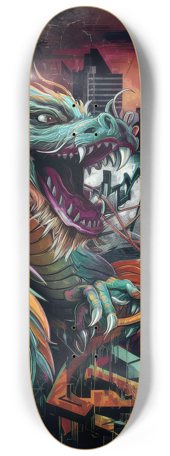 3 Skateboard Series Art - Hip Hop Dragon #3