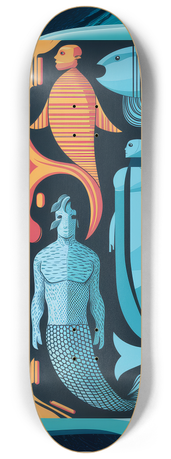 3 Skateboard Series Art - Marine Kin #1