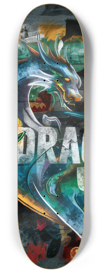 2 Skateboard Series Art - Dragons  #1