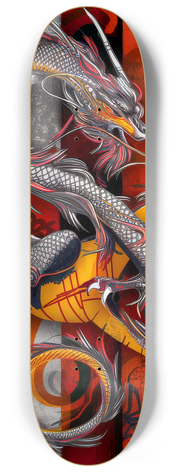 2 Skateboard Series Art - Dragon Love #1