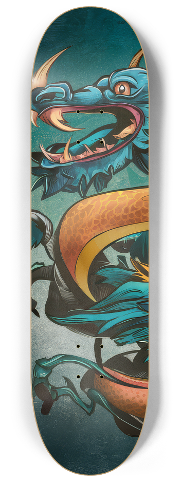 2 Skateboard Series Art - Draconic Canvas #1