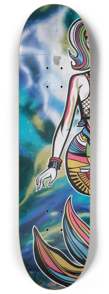 2 Skateboard Series Art - Lisa Mermaid #1