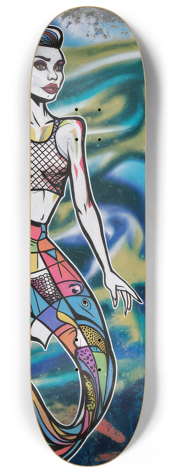 2 Skateboard Series Art - Lisa Mermaid #2