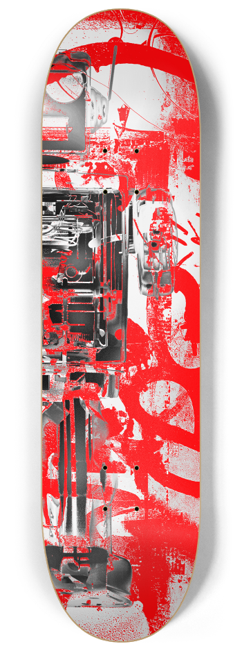 Robot Graffiti Duo #4 #2 8-1/4 Skateboard Deck