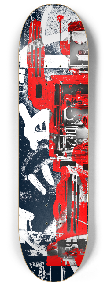 Robot Graffiti Duo #7 #1 8-1/4 Skateboard Deck