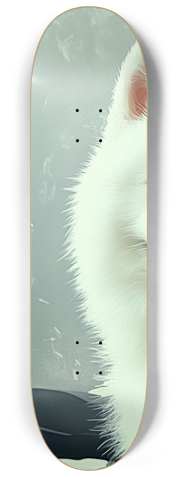 White Dog lovely pets wall deck Skateboard Seri #1