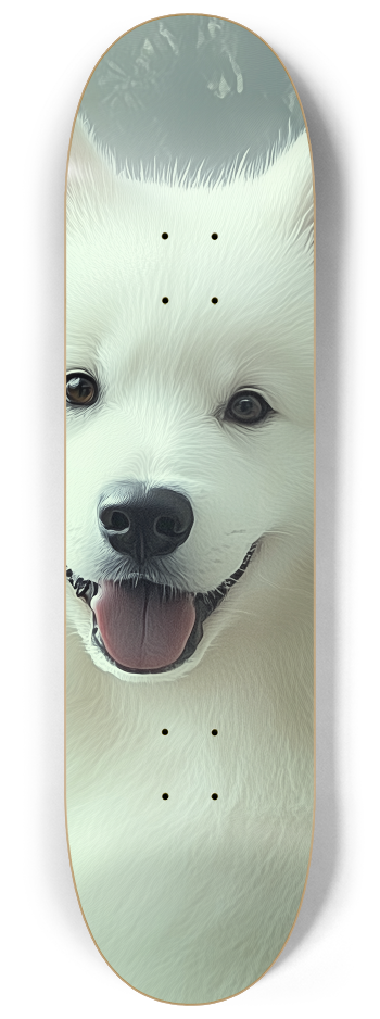 White Dog lovely pets wall deck Skateboard Seri #2