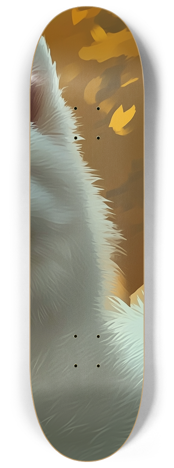 White Dog Lovely pet wall deck Skateboard Serie #3