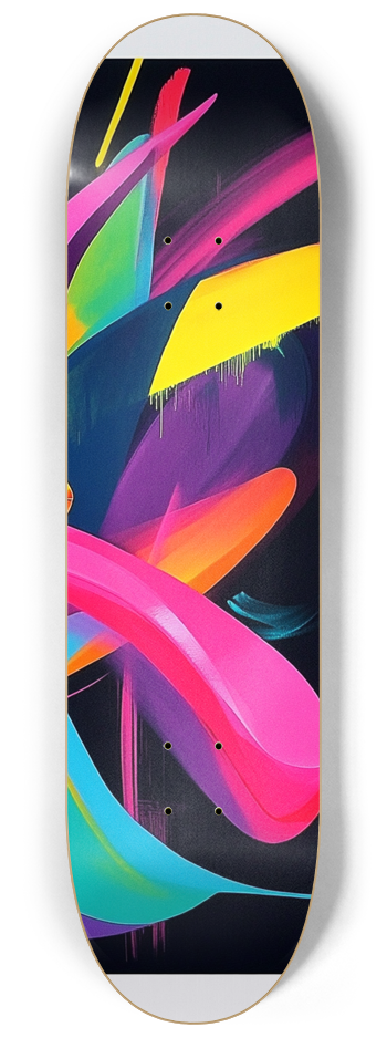 Neon Juicy Abstract graffiti Skateboard Series #2