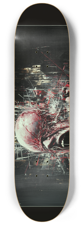  Fractured agony deck wall Skateboard Series #1