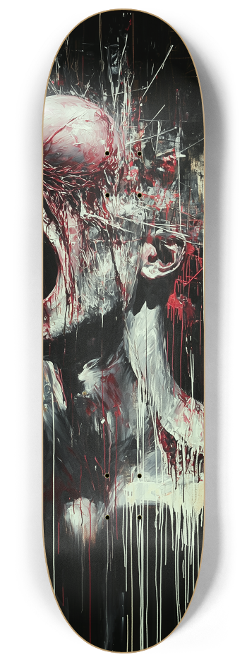 fractured Agony popscile deckwallSkateboard Ser #2