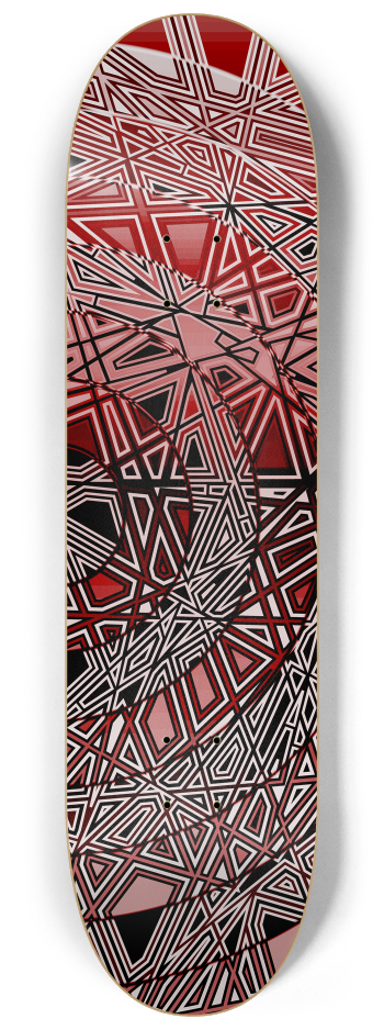 Tangent Dark Red #10 #2 8-1/4 Skateboard Deck