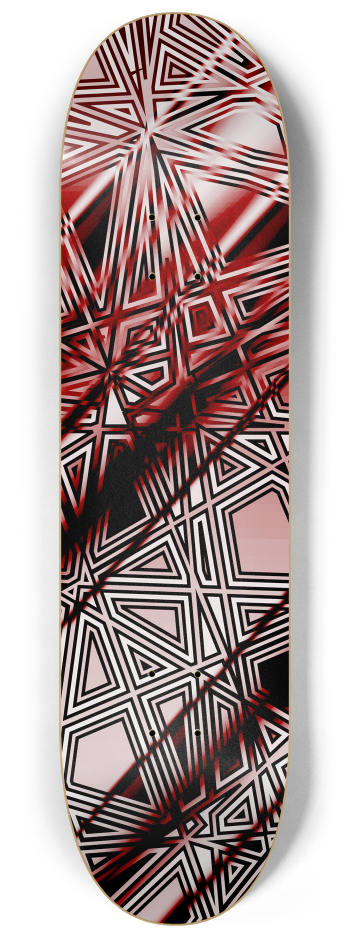 Tangent dark Red #2 #1 8-1/4 Skateboard Deck