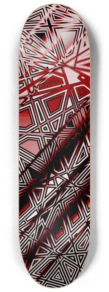 Tangent dark Red #2 #2 8-1/4 Skateboard Deck