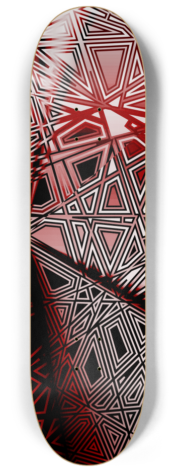 Tangent Dark Red #3 #2 8-1/4 Skateboard Deck