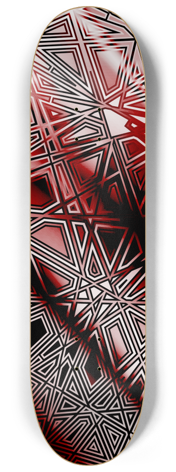 Tangent Dark Red #5 #2 8-1/4 Skateboard Deck