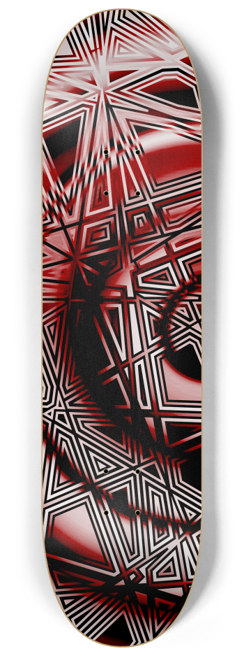 Tangent Dark Red #4 #1 8-1/4 Skateboard Deck