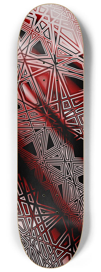 Tangent Dark Red #9 #1 8-1/4 Skateboard Deck