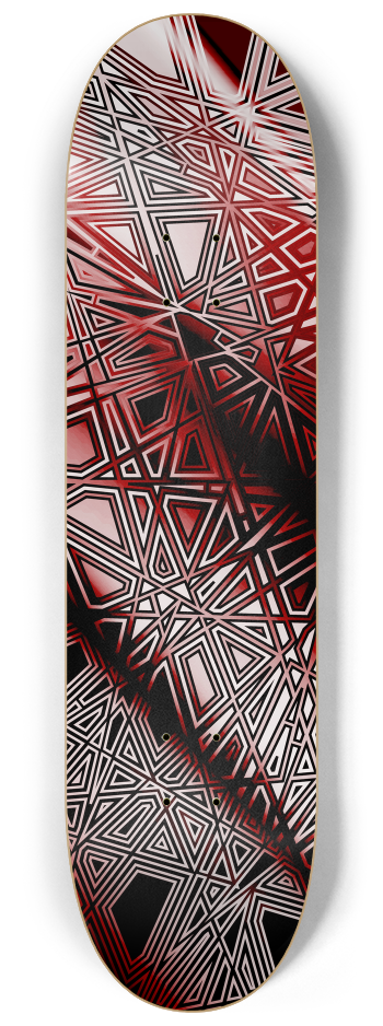 Tangent Dark Red #9 #2 8-1/4 Skateboard Deck