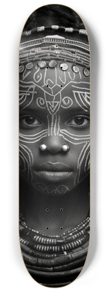 African Tribal Girl Skateboard Series #2 8-1/4 Skateboard Deck