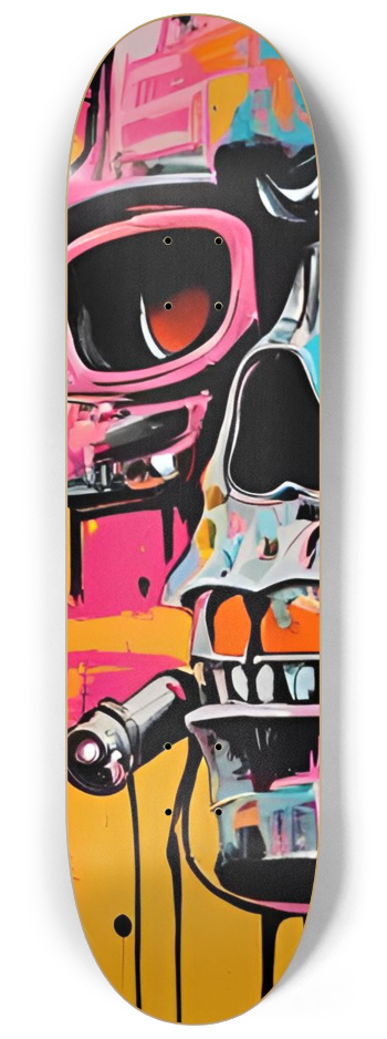 Pop Art Terminator Diptych Skateboard Wall Art #1