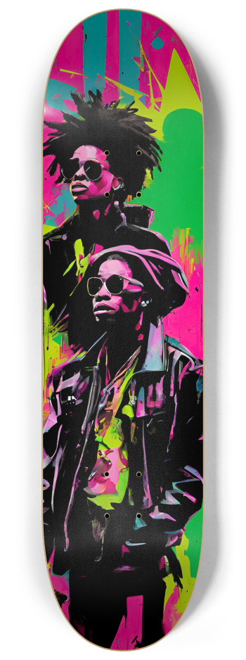 Basquiat-Inspired Rockstar & Movie Icons Diptyc #1