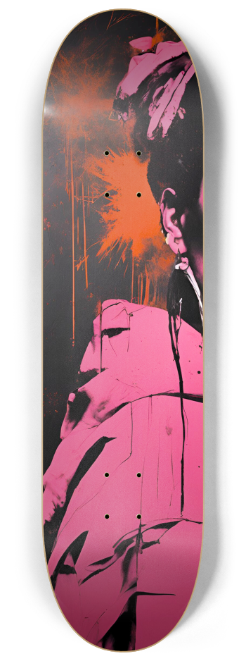 Basquiat-Inspired Diptych Skateboard Art | Bold #1