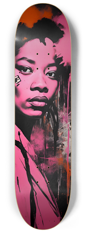 Basquiat-Inspired Diptych Skateboard Art | Bold #2