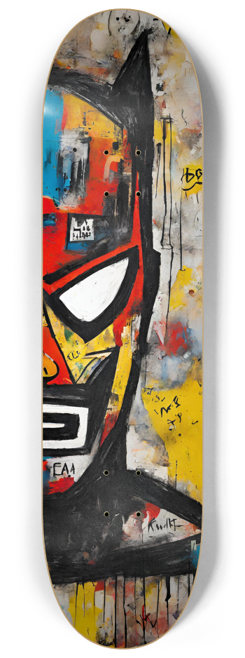 Hero or Villain | Basquiat-Inspired Skateboard  #2