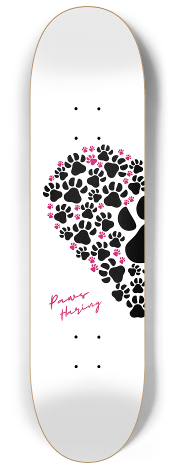 Paws Haring Keith Haring-Inspired Dog Paw Heart #1