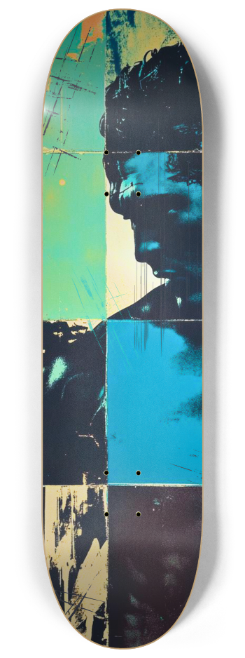 Warhol-Inspired Pop Art Skateboard Wall Art | V #1