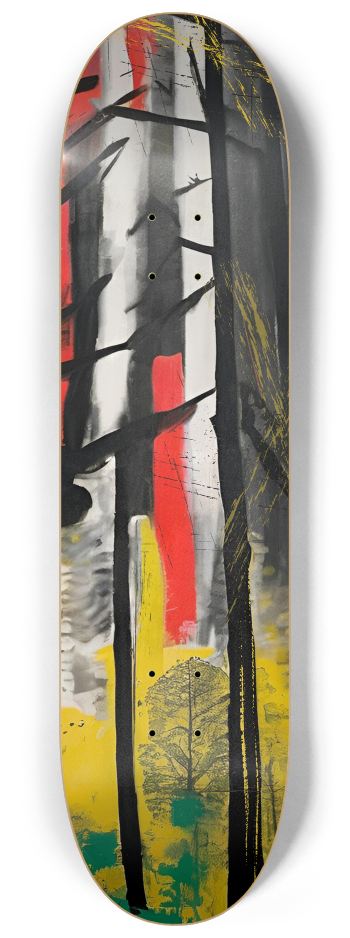 Basquiat-Inspired Totem Skateboard Wall Art | B #2