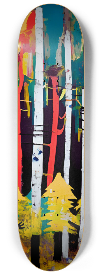 Basquiat-Inspired “Midnight Stroll” Skateboard  #2