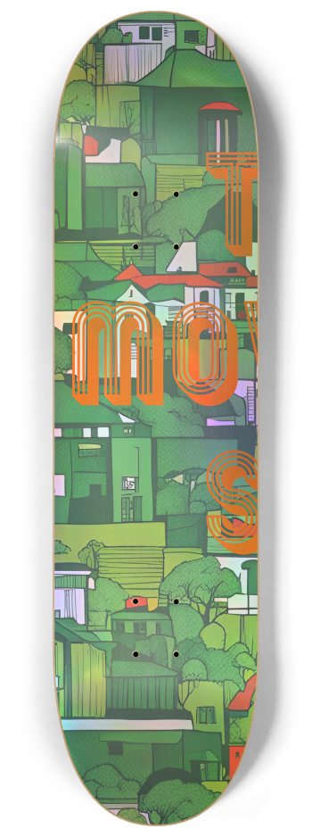 Greenie Art Series. #1 8-1/4 Skateboard Deck