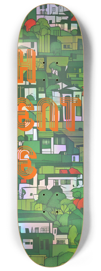 Greenie Art Series. #3 8-1/4 Skateboard Deck