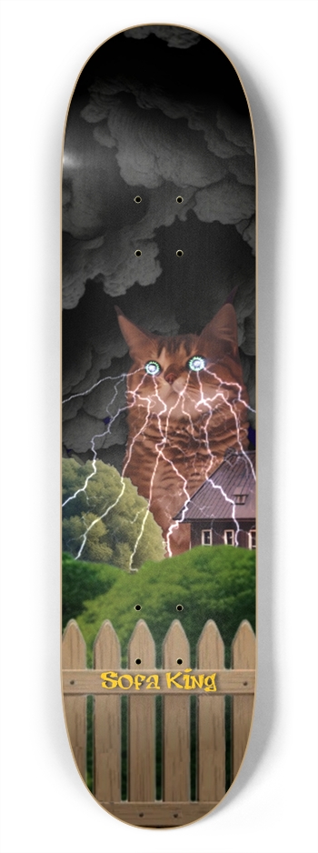 Have You Seen My Cat? 7-3 4 Skateboard Deck By Sofakingserf