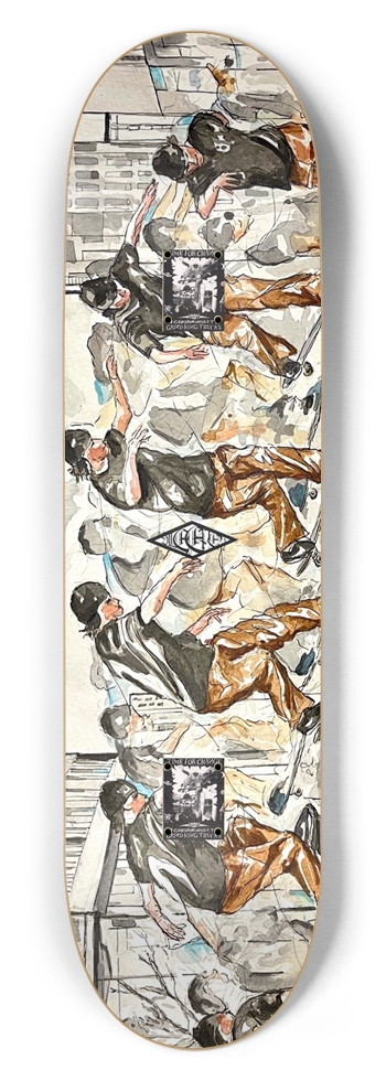 "flow" deck 8-1/2 Skateboard Deck