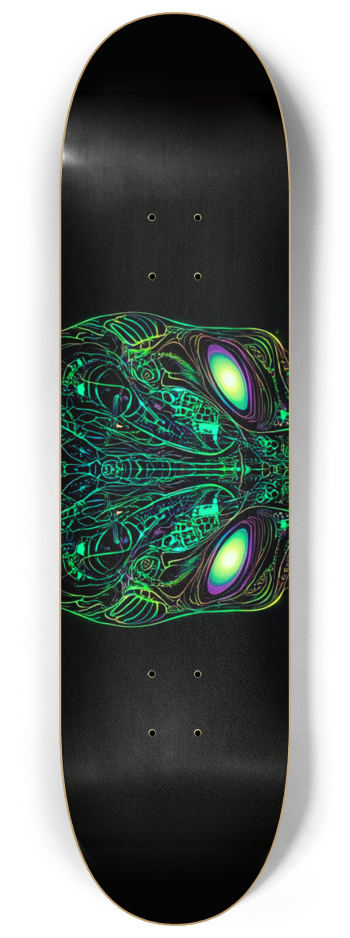 Abstract alien 3 deck series Skateboard Series #1