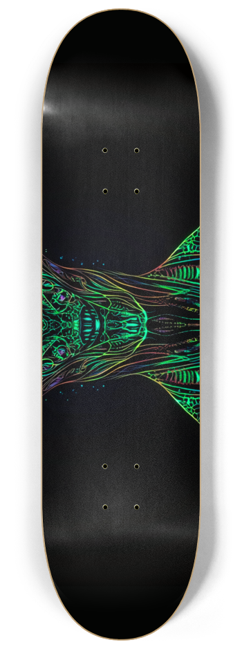 Abstract alien 3 deck series Skateboard Series #2