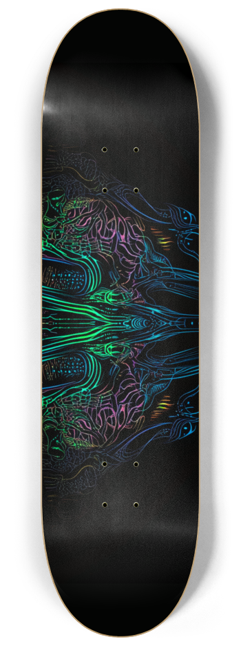 Abstract alien 3 deck series Skateboard Series #3